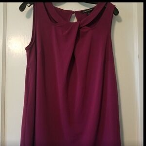 41 Hawthorn Blouse Jaslinda Twist Neckline 1X Raspberry EUC